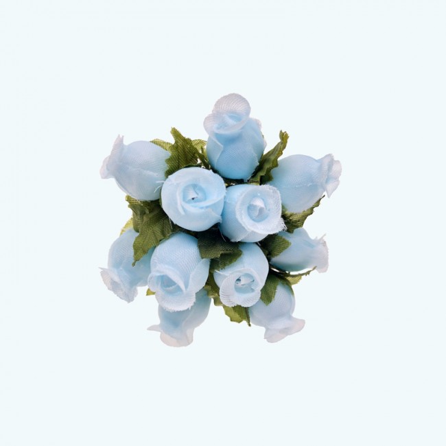 2.5" Diameter Poly Roses 12X12 | Light Blue